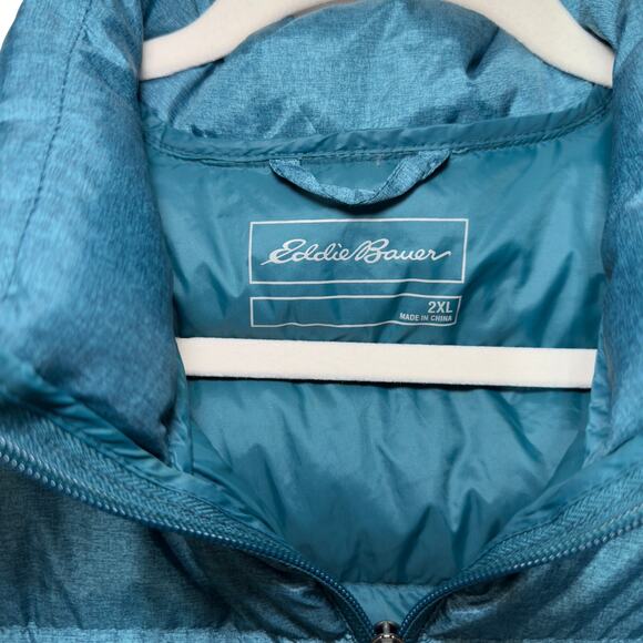 Eddie Bauer Women's Down Puffer Vest - Teal - Size 2XL - Picture 6 of 6